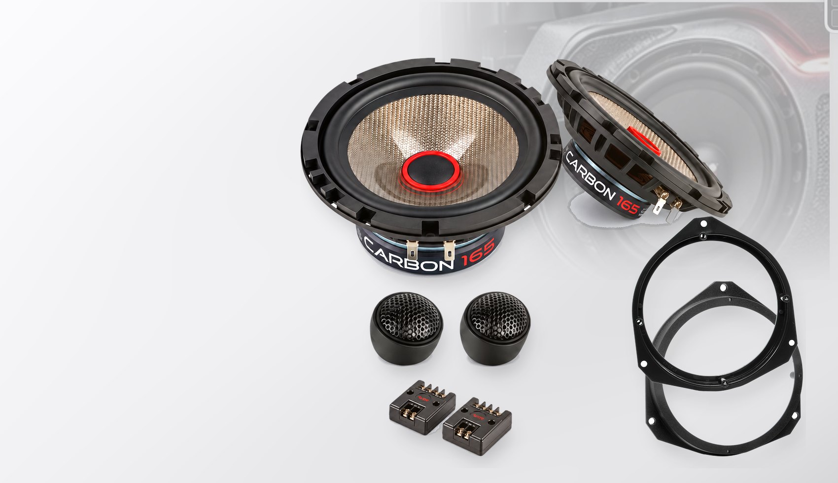 Pachet difuzoare dedicate Iveco Daily VI 2014-2019 - Audio System CARBON 165 mm