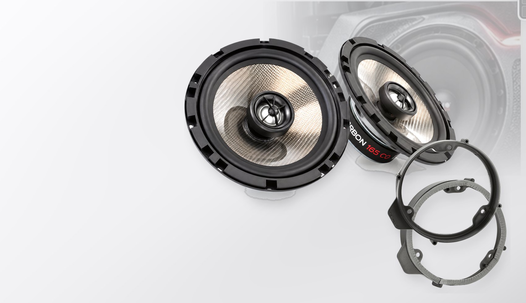 Pachet difuzoare dedicate Mercedes B-Klasse (W246) 2011-2018 - Audio System CARBON 165 mm