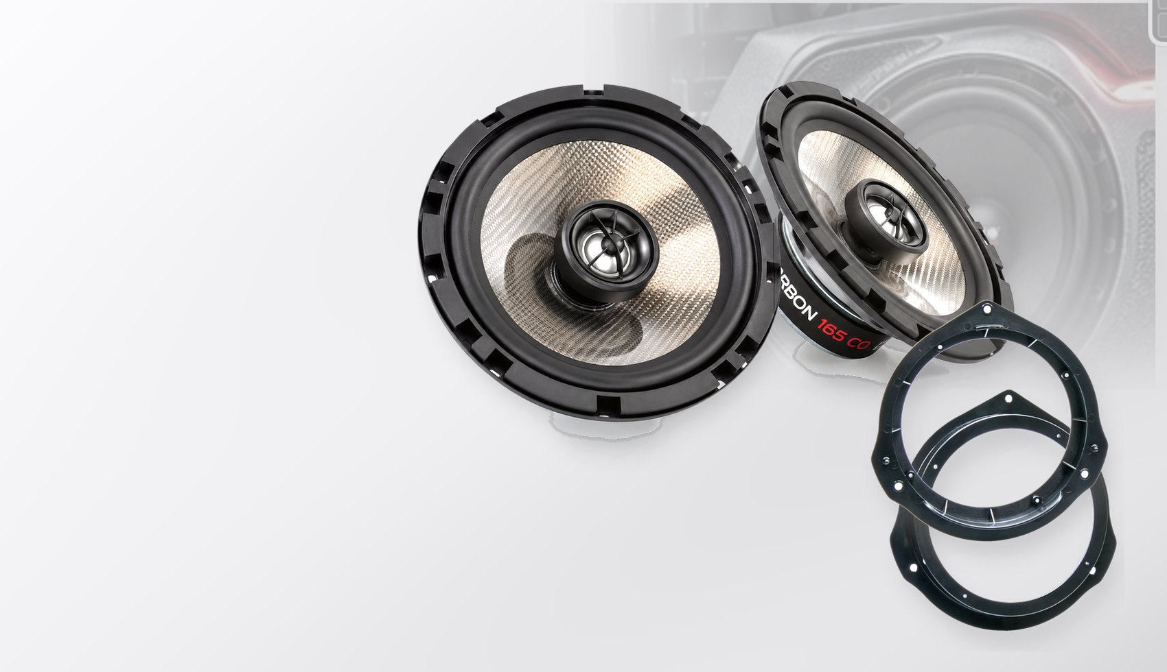 Pachet difuzoare dedicate Mercedes ML-Klasse (W166) 2011-2015 - Audio System CARBON 165 mm