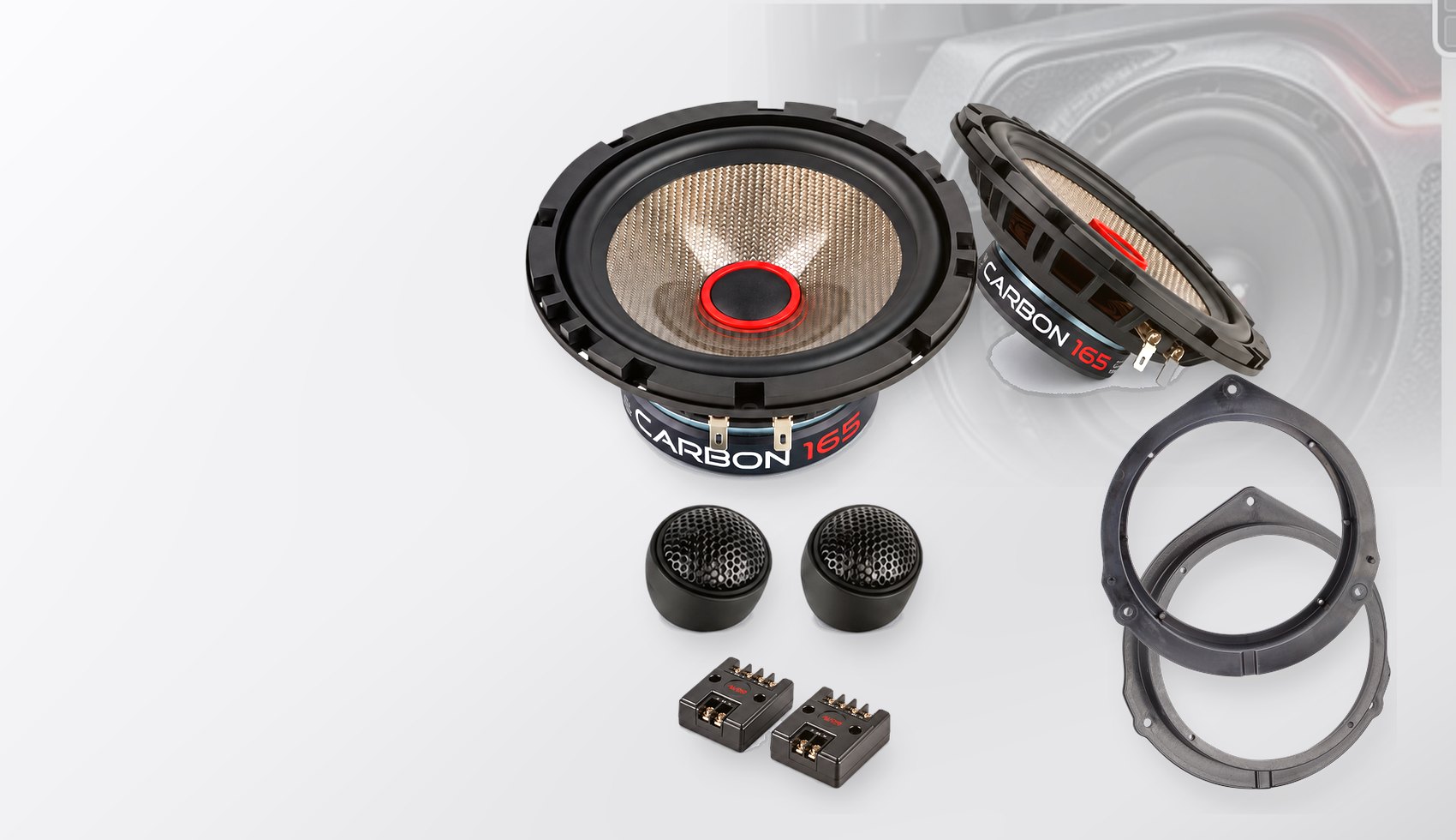 Pachet difuzoare dedicate Mercedes Viano (W447) 2014-2021 - Audio System CARBON 165 mm