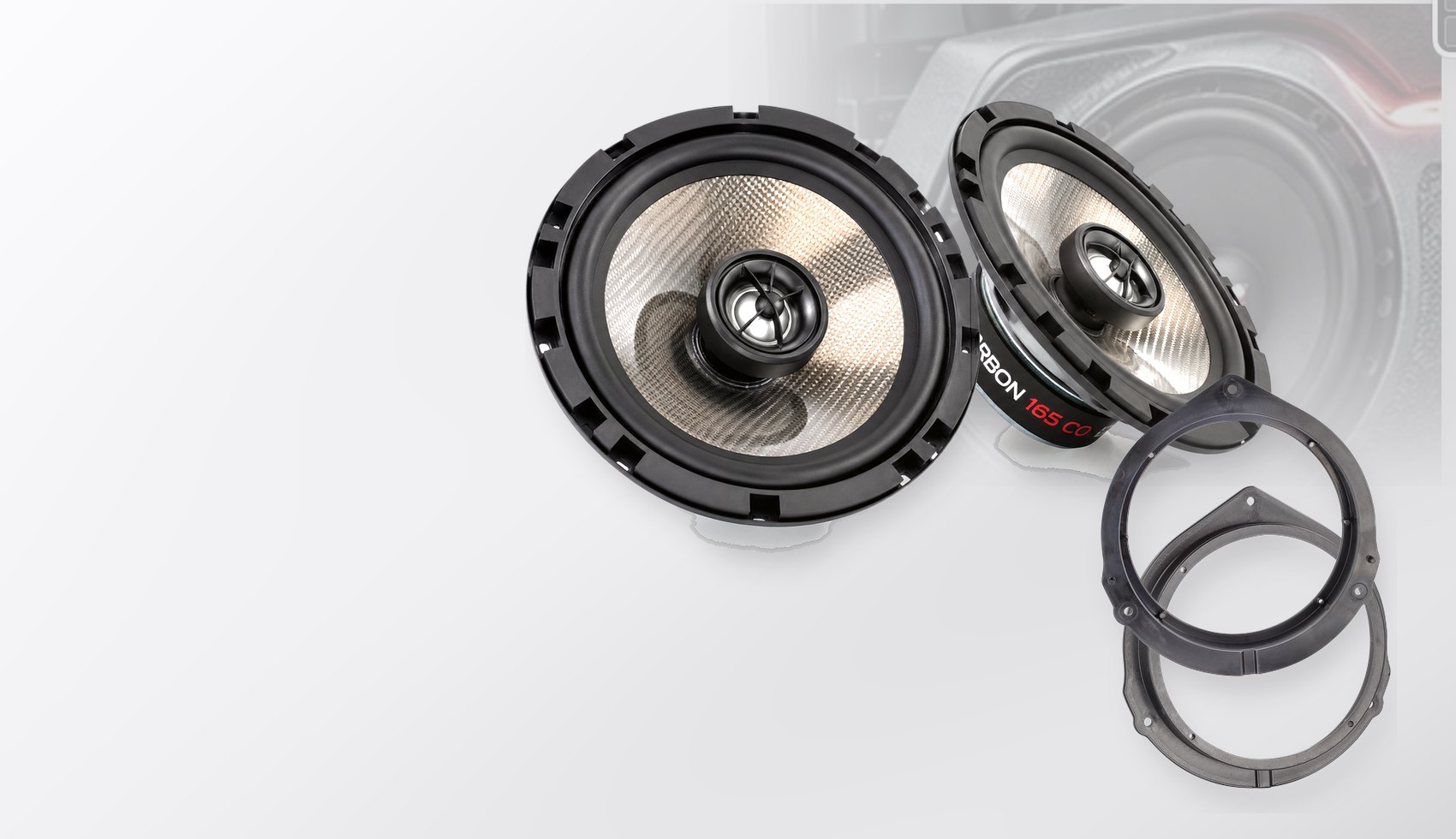 Pachet difuzoare dedicate Mercedes Vito (V447) 2014-2021 - Audio System CARBON 165 mm