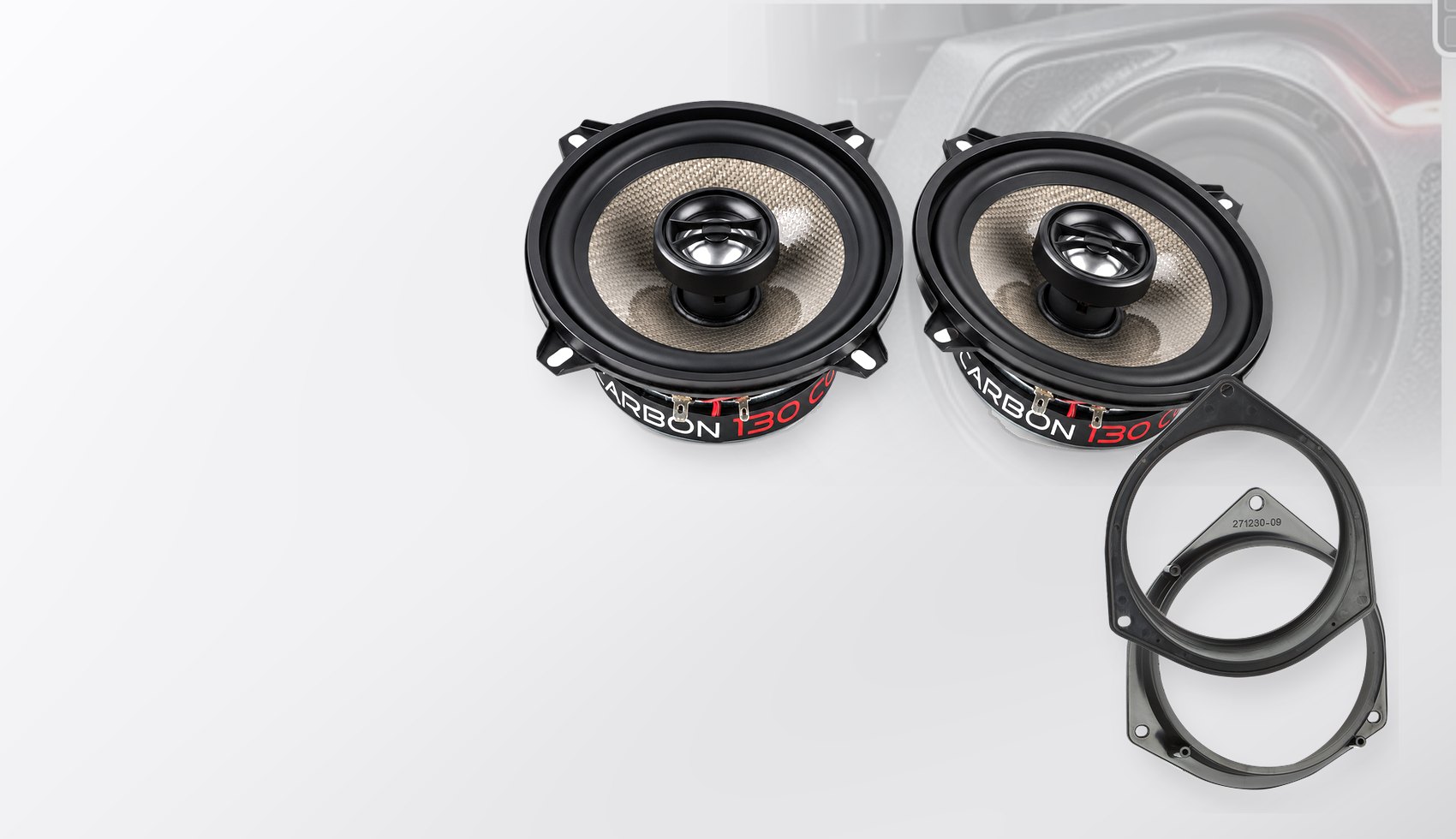 Pachet difuzoare dedicate Opel Combo (Combo-D) 2012-2018 - Audio System CARBON 130 mm