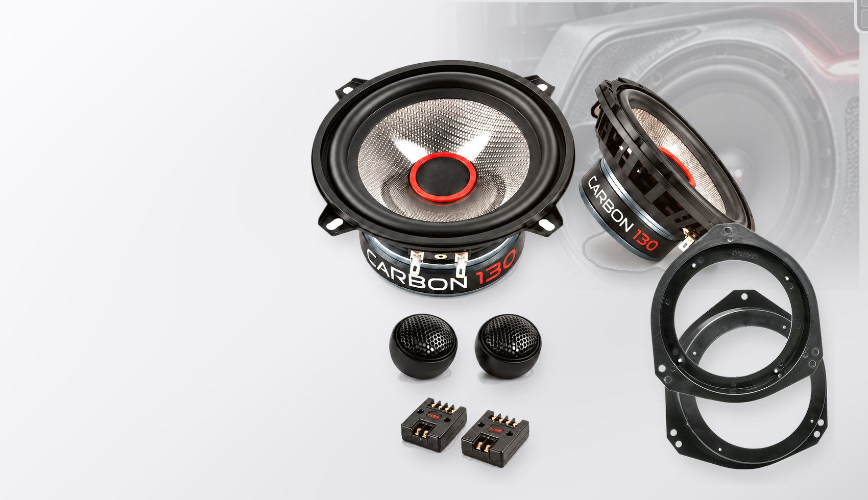 Pachet difuzoare dedicate Opel Vivaro (E7/F7/X83) 2001-2014 - Audio System CARBON 130 mm