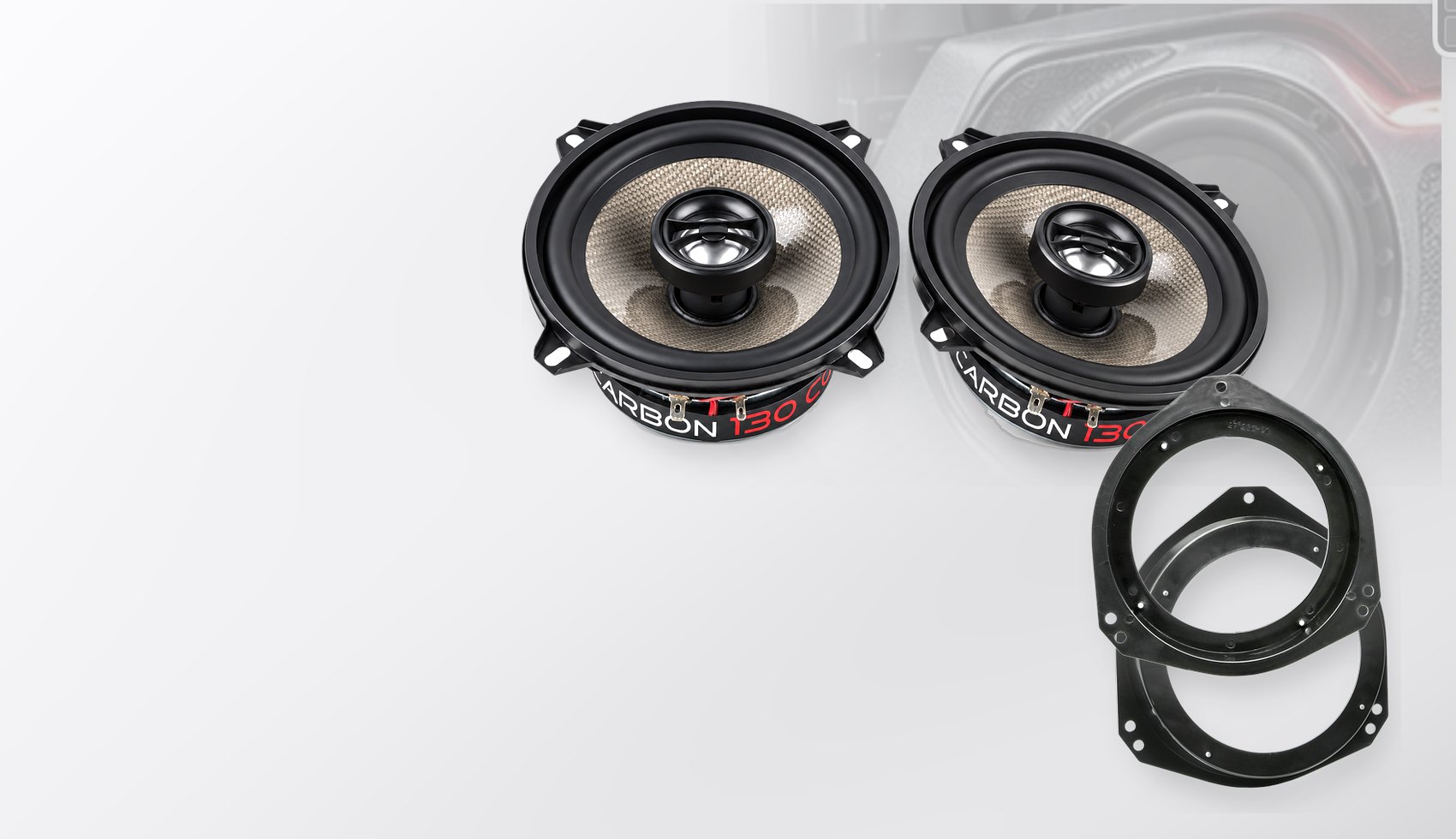 Pachet difuzoare dedicate Opel Vivaro (E7/F7/X83) 2001-2014 - Audio System CARBON 130 mm