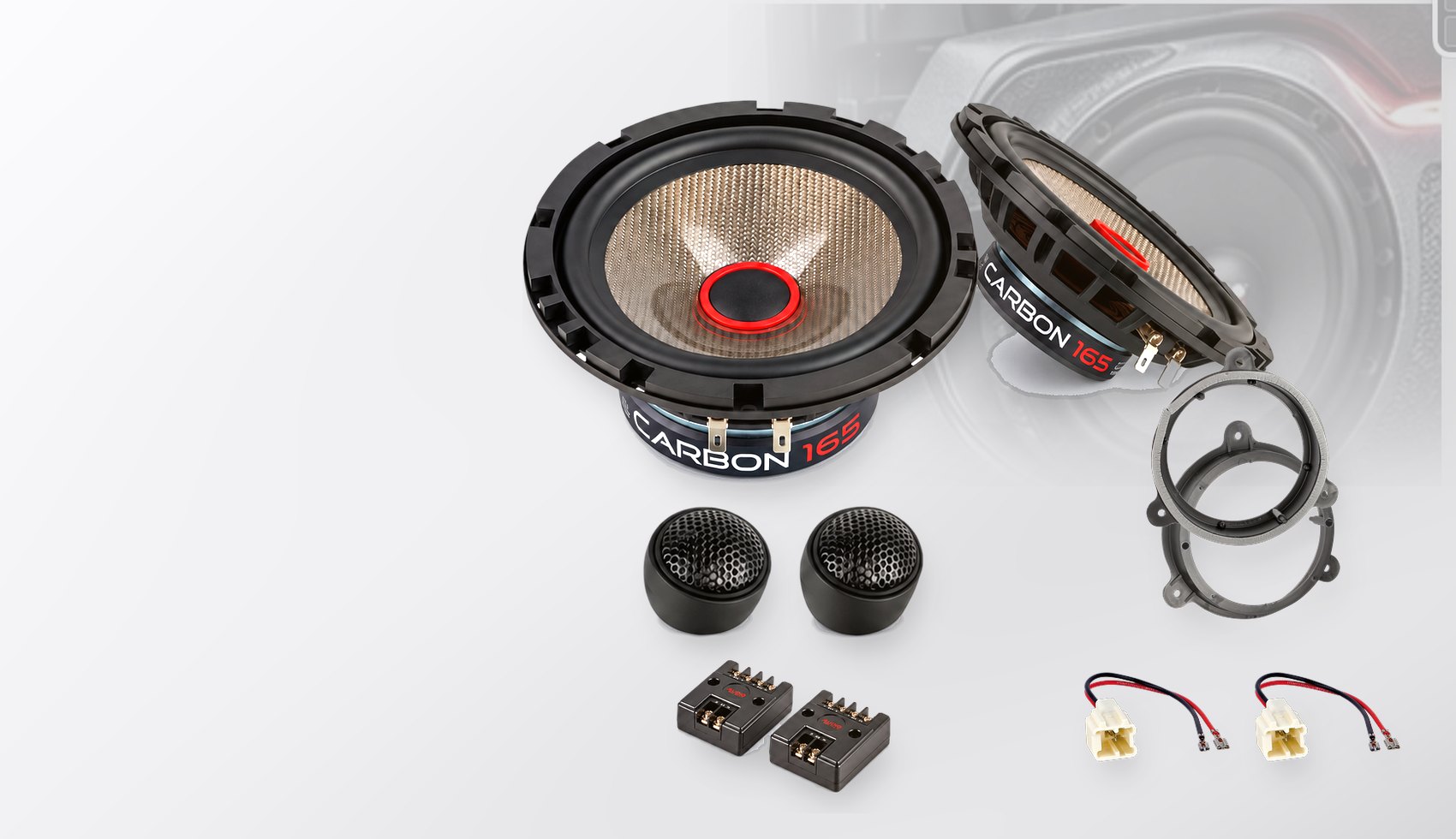 Pachet difuzoare dedicate Renault Master III (M) 2014-2018 - Audio System CARBON 165 mm