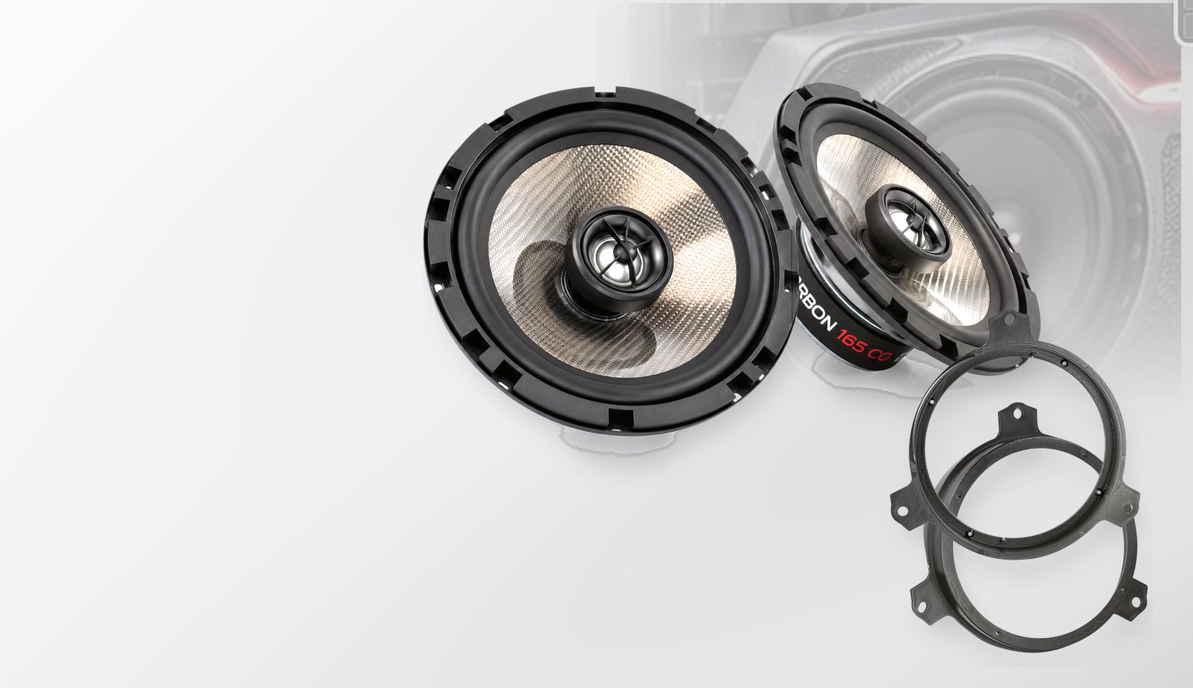 Pachet difuzoare dedicate Subaru Legacy 2009-2014 - Audio System CARBON 165 mm
