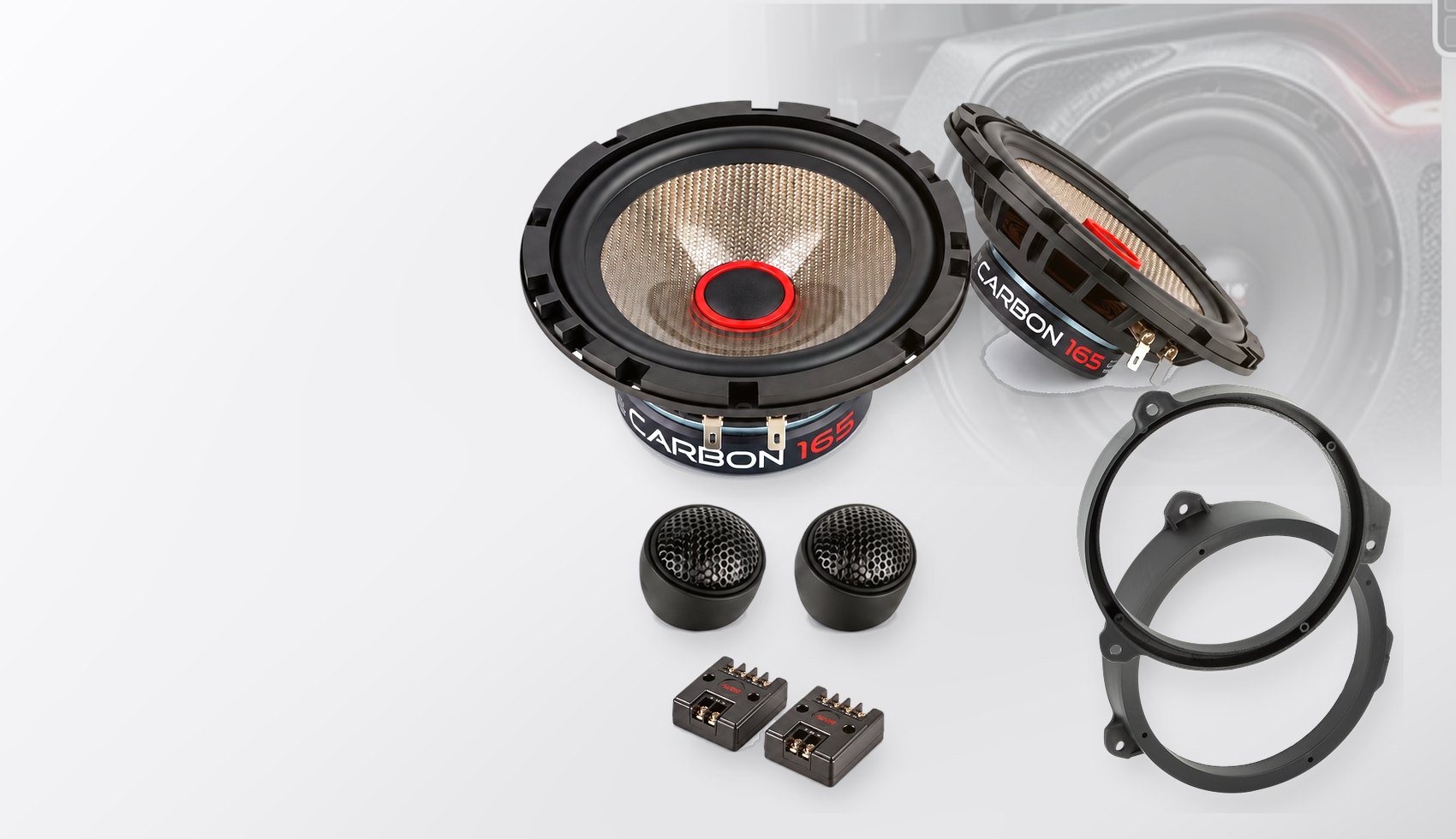 Pachet difuzoare dedicate Subaru Levorg 2015-2020 - Audio System CARBON 165 mm