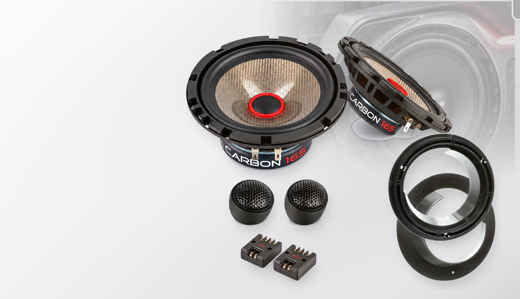 Pachet difuzoare dedicate Suzuki Ignis (MF) 2017-2020 - Audio System CARBON 165 mm