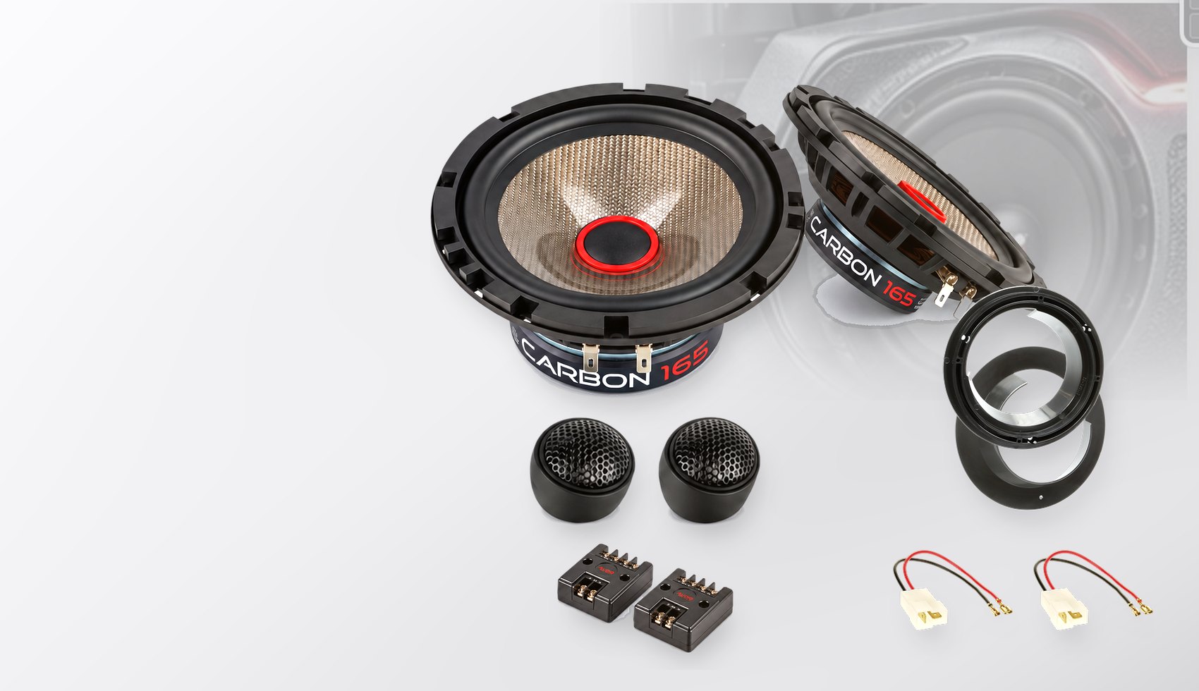 Pachet difuzoare dedicate Suzuki SX4 (JY) 2013-2016 - Audio System CARBON 165 mm