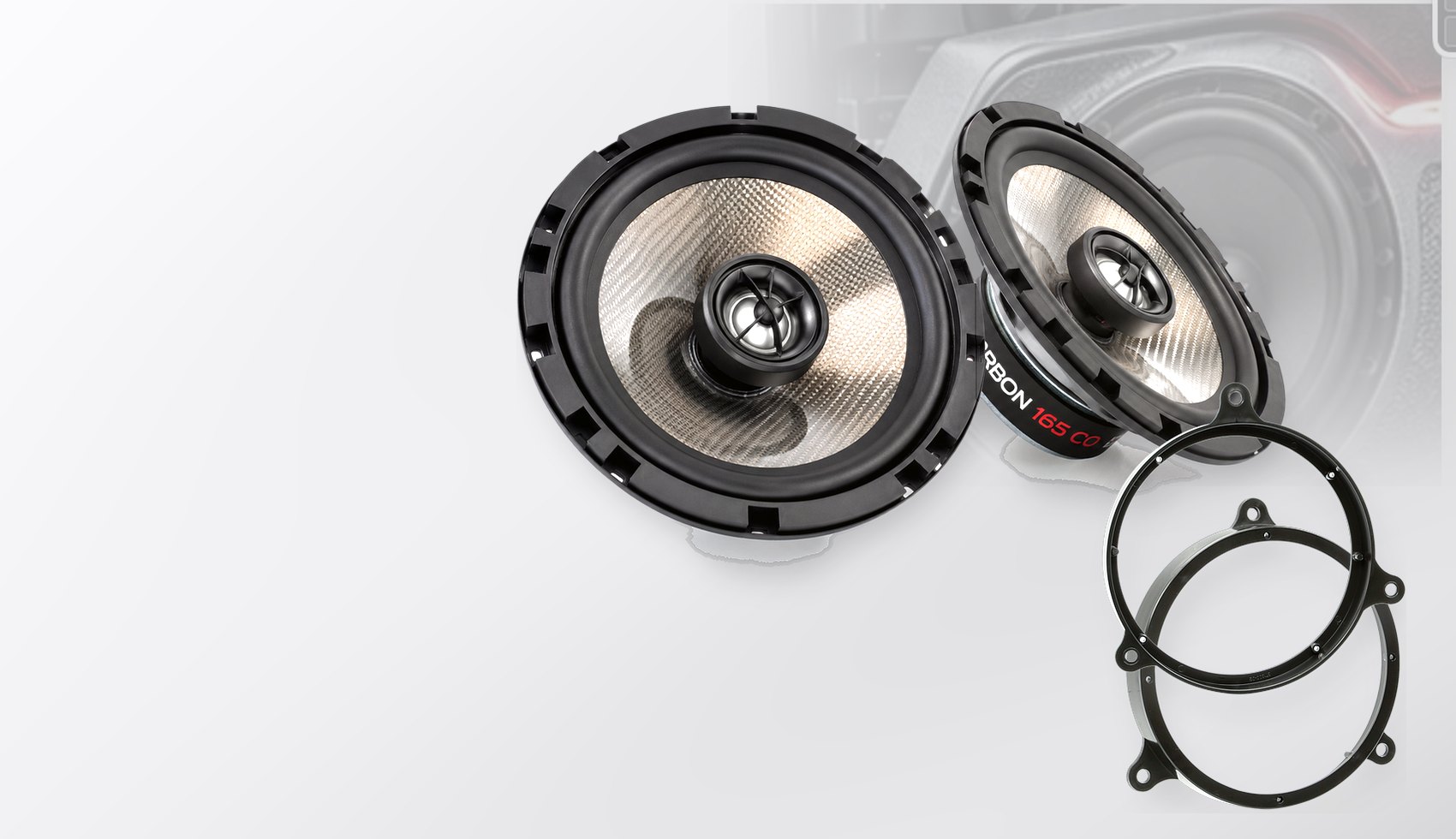 Pachet difuzoare dedicate Toyota Corolla 2018-2021 - Audio System CARBON 165 mm