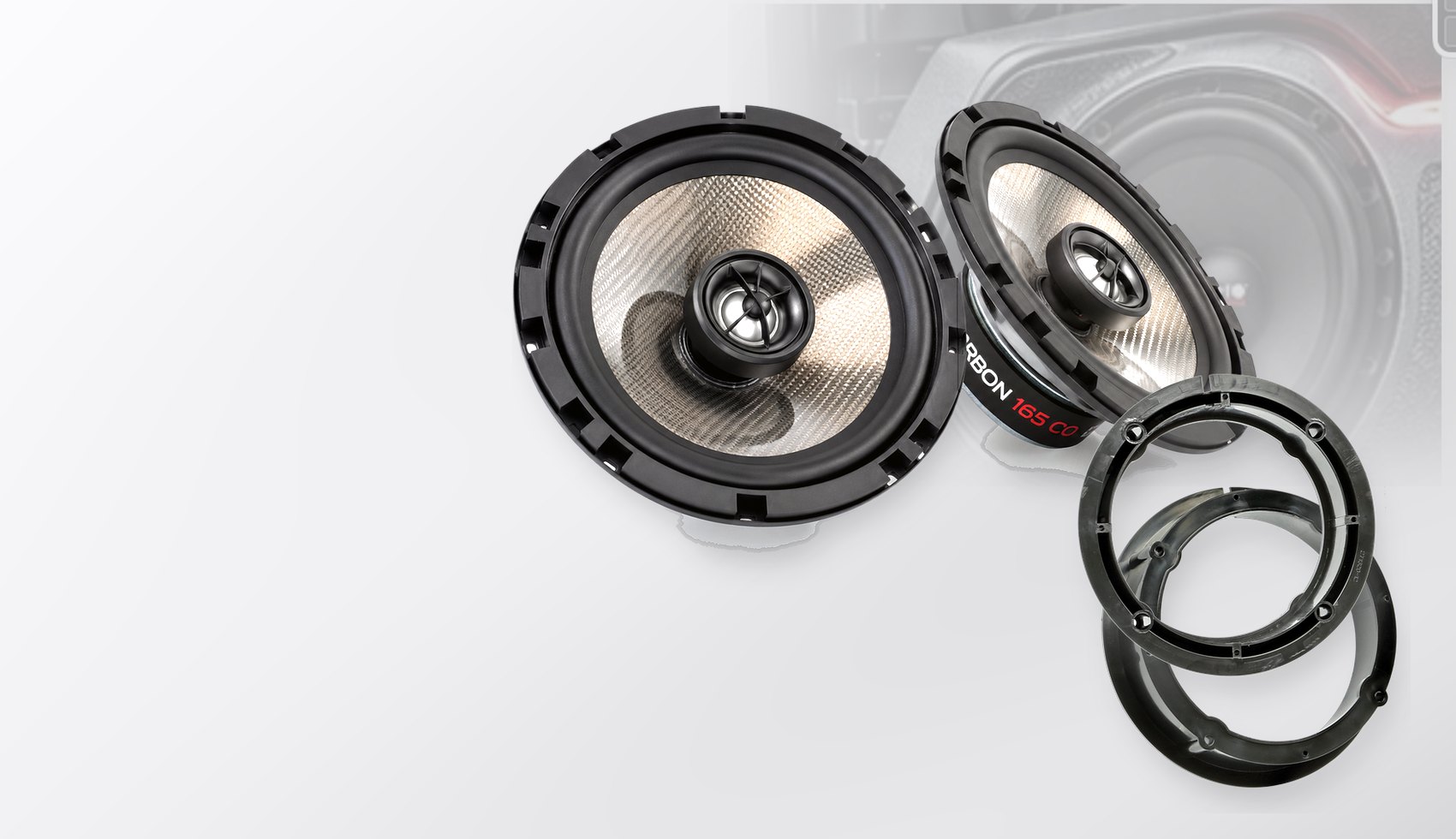 Pachet difuzoare dedicate VW Passat CC (3C/35) 2008-2011 - Audio System CARBON 165 mm